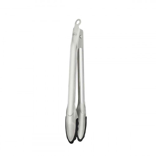 Rösle Gourmet Tongs 23 cm with Silicone Edge - Stainless Steel