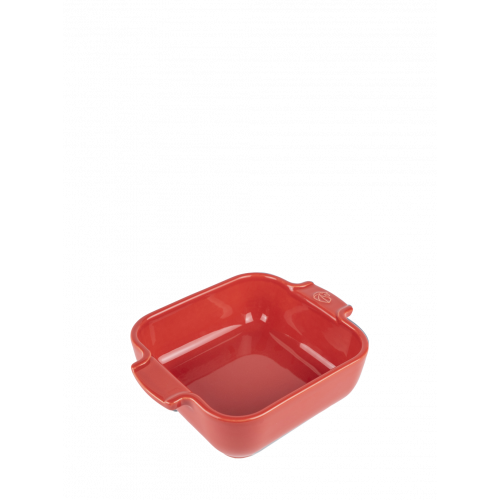 Peugeot Appolia Square Casserole Dish 18 cm Red - Ceramic