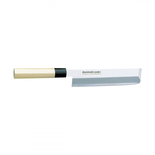 Global Bunmei Usuba 22.5 cm single-sided sharpened - Cromova 18 steel - Honoki wood handle