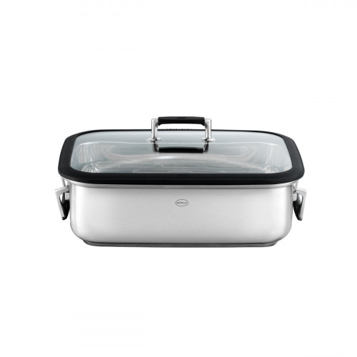 Rösle Silence PRO Rectangular Roasting Pan with Lid - Stainless Steel