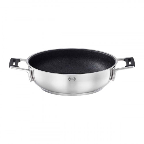 Rösle Silence PRO Serving Pan 24 cm with ProResist Non-Stick Coating - Stainless Steel