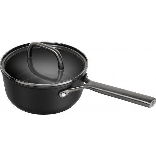 Zwilling Milano saucepan with glass lid black 18 cm - aluminum