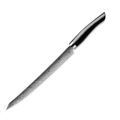 Nesmuk Exclusive C 90 Damascus Slicer 26 cm - Micarta black handle