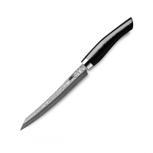 Nesmuk Exclusive C100 Damascus Slicer 16 cm - Micarta black handle