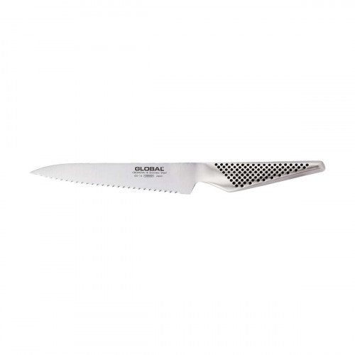 Global GS-14R Bread Knife 15 cm with Serrated Edge - Cromova 18 Steel