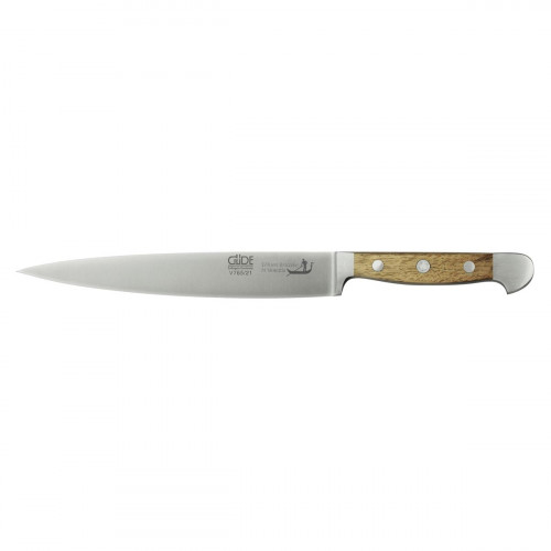 Güde Briccole di Venezia Ham Knife 21 cm - CVM steel - Handle scales made of Venetian gondola wood