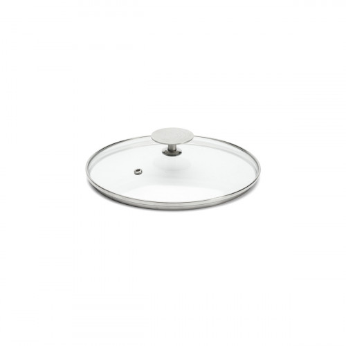 de Buyer glass lid 20 cm with stainless steel knob