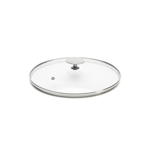 de Buyer glass lid 24 cm with stainless steel knob