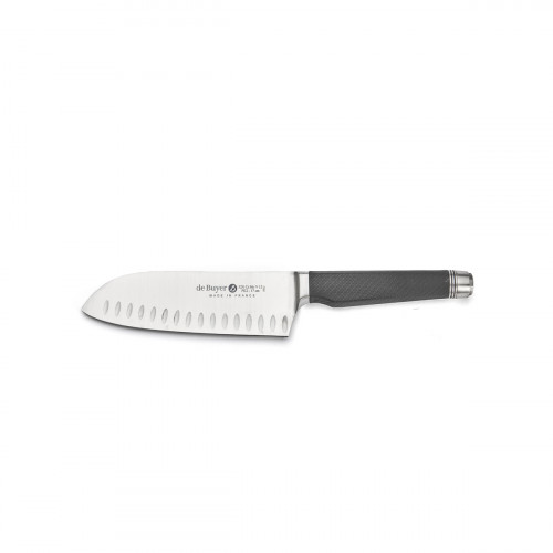 de Buyer FK 2 Santoku 17 cm with Granton Edge - CVM Knife Steel - Carbon Fiber Polymer Handle