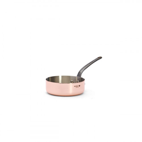 de Buyer Inocuivre Sauteuse straight 16 cm / 1.0 L - Copper with cast iron handle