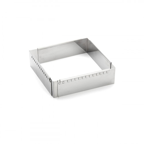 de Buyer baking frame square 16x16cm / adjustable up to 30 cm - stainless steel