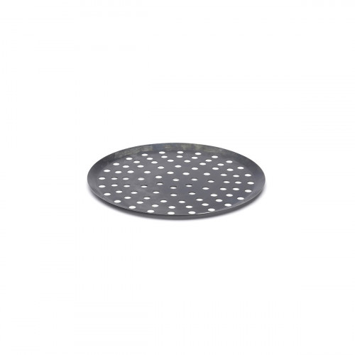 de Buyer baking sheet 28 cm round / perforated - blue steel