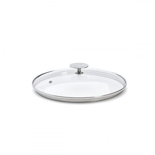 de Buyer Alchimy glass lid 24 cm - stainless steel knob