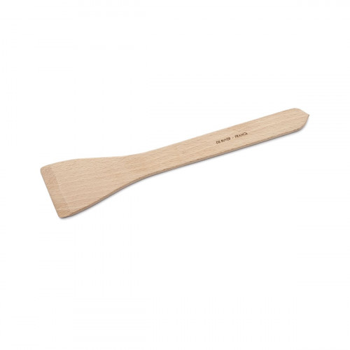 de Buyer B Bois Spatula 25 cm with angled edge - beech wood with beeswax finish