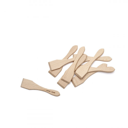 de Buyer B Bois Mini Spatula 10-Pack - Beechwood with Beeswax Finish