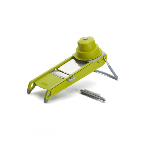 de Buyer Mandoline Swing Plus green with horizontal double blade and Julienne double blade