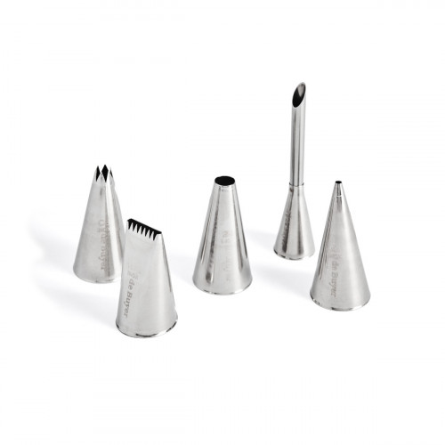 de Buyer Patisserie piping nozzle 5-piece set - stainless steel