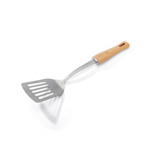 de Buyer B Bois slotted turner - stainless steel with wooden handle