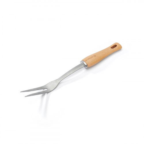 de Buyer B Bois meat fork - stainless steel with wooden handle