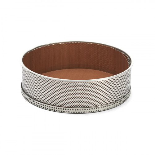 de Buyer Air-System Cake Pan 24 cm with Baking Separation Film - Perforated Stainless Steel