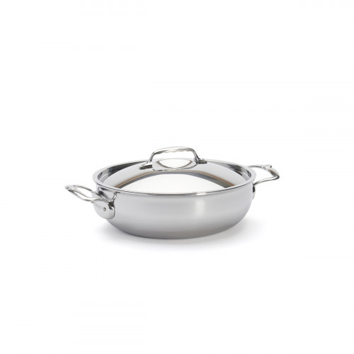 de Buyer Affinity Conical / Low Casserole 28 cm / 4.9 L - Stainless Steel Multilayer Material