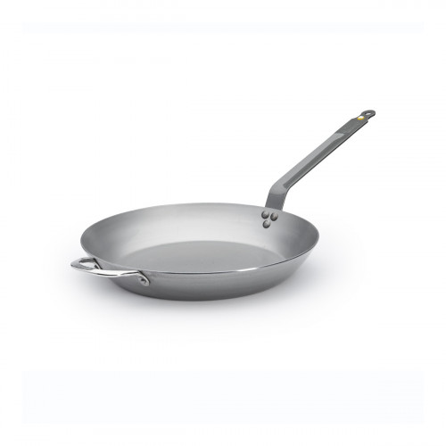 de Buyer Mineral B Pan 36 cm - Iron with Beeswax Coating - Band Steel Handle