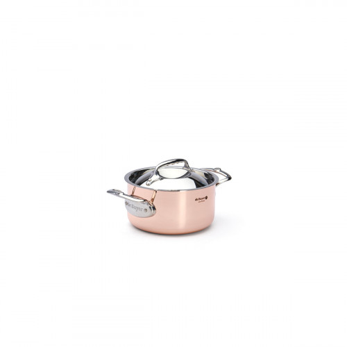 de Buyer Inocuivre Roasting Pot 16 cm / 1.8 L - Copper with Cast Stainless Steel Handles