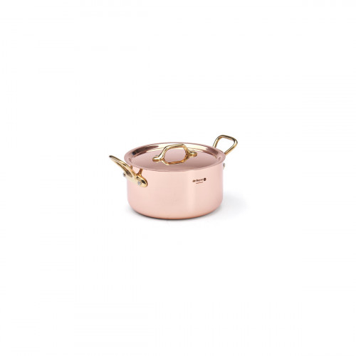 de Buyer Inocuivre Braising Pot 16 cm / 1.6 L - Copper with Brass Handles