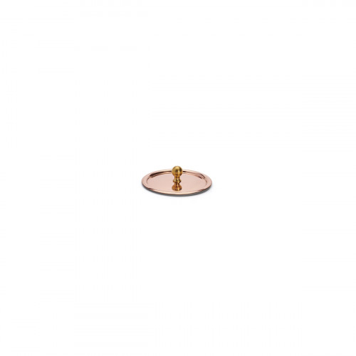 de Buyer copper lid 9 cm with brass handle