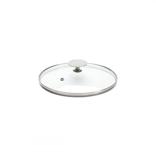 de Buyer glass lid 16 cm with stainless steel knob