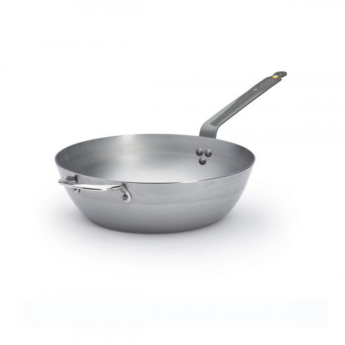 de Buyer Mineral B deep farmhouse pan 32 cm - iron with beeswax coating - strip steel handle