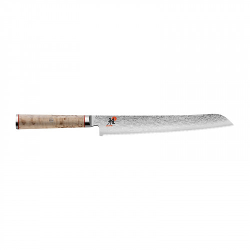 Miyabi 5000 MCD Bread Knife 23 cm - Handle made of Masur birch in traditional D-shape - MC63 - Brown