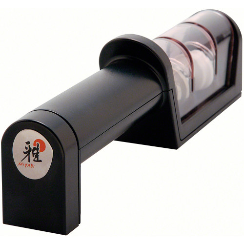 Miyabi MIYABI Accessories Knife Sharpener Ceramic Rolls - Non-slip for easy handling - Ceramic - Black