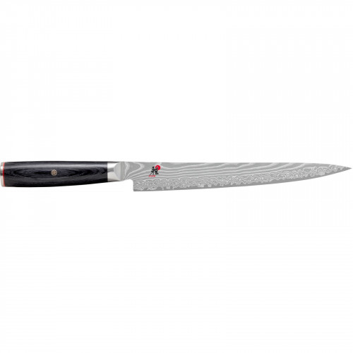 Miyabi 5000 FCD Sujihiki 24 cm - Handle made of Pakkawood in traditional D-shape - FC61 - Black