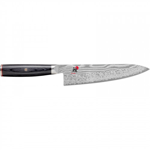 Miyabi 5000 FCD Gyutoh 20 cm - Handle made of Pakkawood in traditional D-shape - FC61 - Black