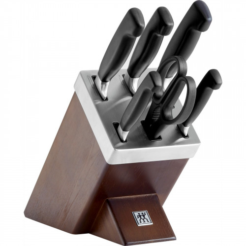 Zwilling ****VIER STERNE Self-sharpening 7-piece Knife Block - Wood