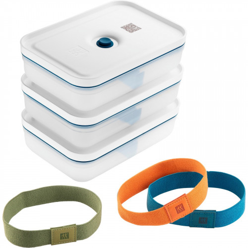 Zwilling Fresh & Save La Mer Vacuum Lunch Box Set L flat 6-piece - Plastic