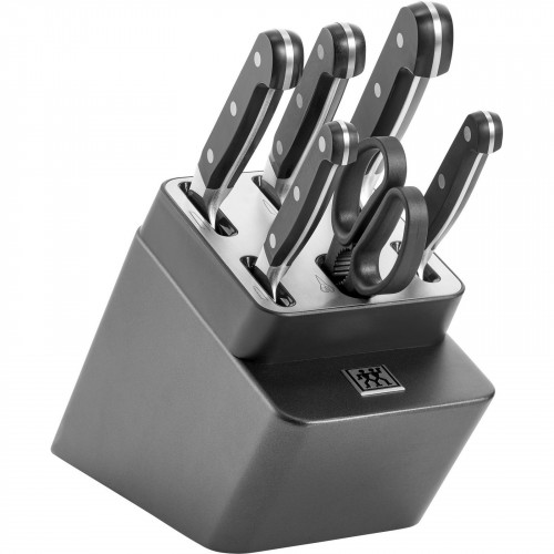 Zwilling Pro Knife Self-Sharpening Knife Block 7-piece Anthracite - Wood