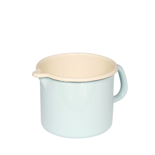 Riess Classic Pastel Spout Pot 14 cm / 1.7 L turquoise - Enamel