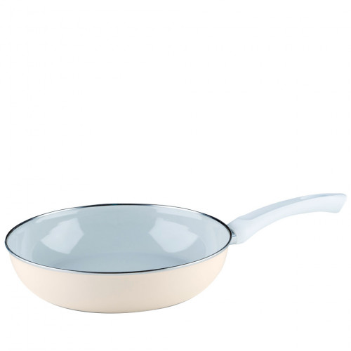 Riess Nouvelle Avorio extra strong enamel pan 28 cm - enamel