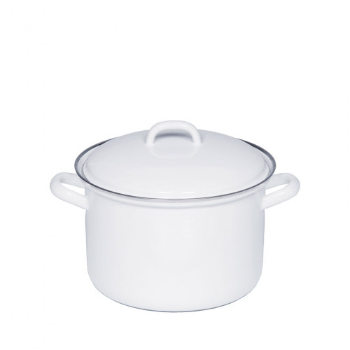 Riess Classic White Casserole 16 cm / 1.5 L - Enamel