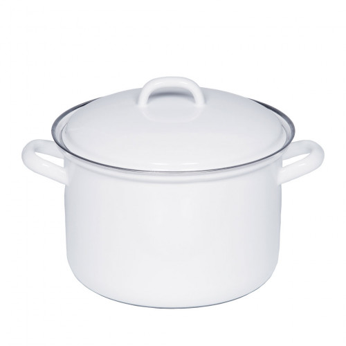 Riess Classic White Meat Pot 22 cm / 4.5 L - Enamel