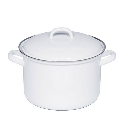 Riess Classic White Stockpot 22 cm / 4.5 L - Enamel