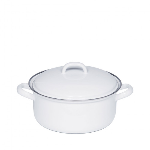 Riess Classic White Casserole 18 cm / 1.5 L - Enamel