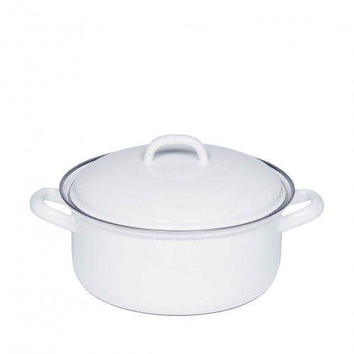 Riess Classic White Casserole 20 cm / 2.0 L - Enamel