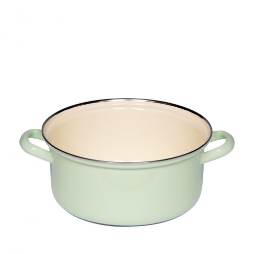 Riess Classic Pastel Casserole 22 cm / 3.0 L Nile Green - Enamel