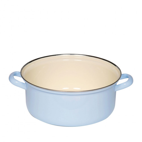 Riess Classic Colorful Pastel Casserole 24 cm / 4.0 L Blue - Enamel