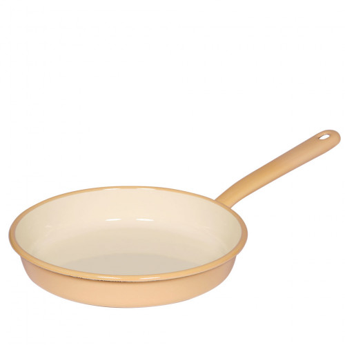 Riess Classic Colorful Pastel Omelette Pan 22 cm golden yellow - Enamel