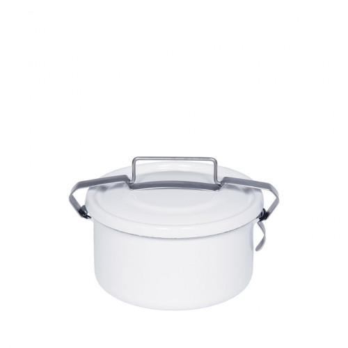 Riess Classic White Round Sealed Container 0.75 L - Enamel