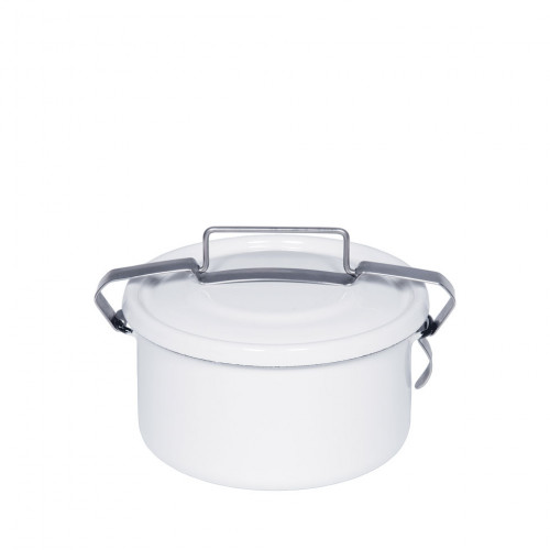 Riess Classic White Round Sealing Canister 1.0 L - Enamel